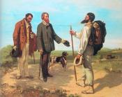 The Meeting( Bonjour, Monsieur Courbet) - 古斯塔夫·库尔贝